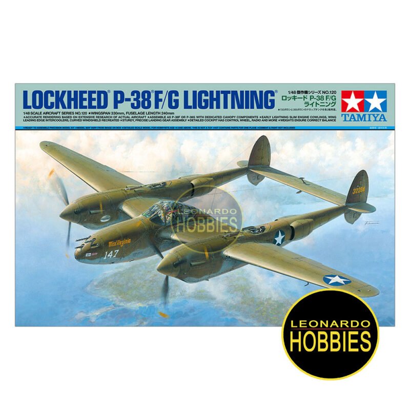 P-38 F/G Lightning Escala 1/48 Tamiya 61120