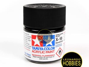Negro Semi Brillante Tamiya X18 23 ml 81018