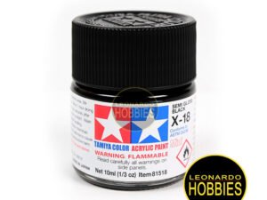 Negro Semi Brillante Tamiya X18 10 ml 81518