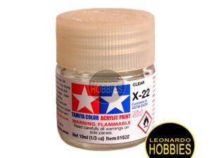 Barniz Transparente Brillante Tamiya X22 10 ml 81522