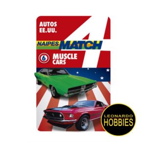 Cartas Retro Autos Estadounidenses - Muscle Cars Match 4 Original NOVEDAD!