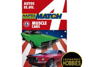 Cartas Retro Autos Estadounidenses - Muscle Cars Match 4 Original NOVEDAD!