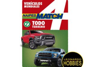Cartas Autos - Todo Terreno Match 4 Original NOVEDAD!
