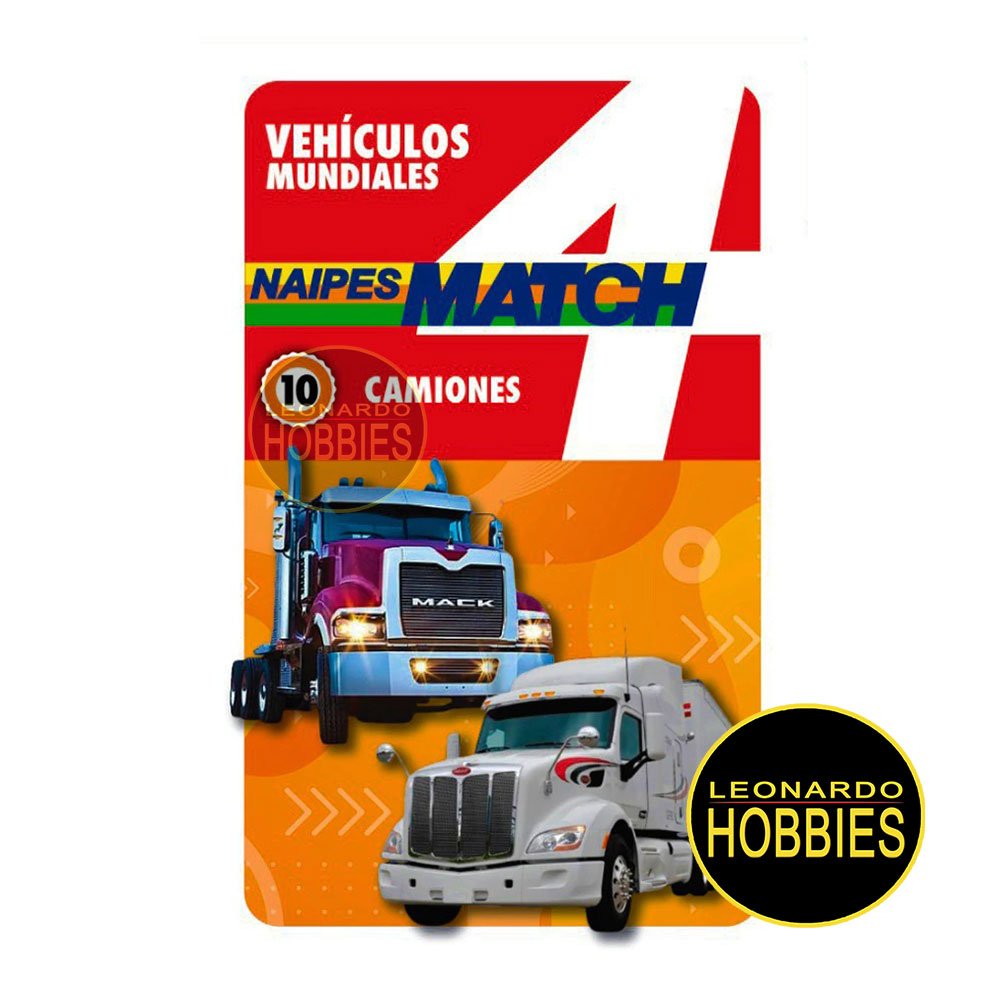 Cartas Autos Deportivos - Camiones Match 4 Original NOVEDAD!