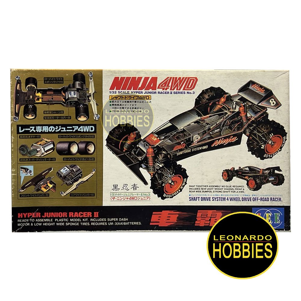 Auto c/Motor a Pilas Ninja 4WD Hyper Junior Racer II N° 3 Lee D-184
