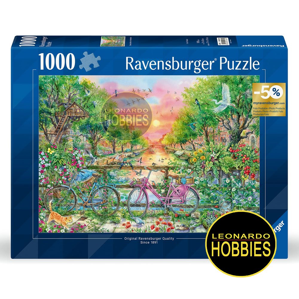 Bicicletas de Ensueño en Ámsterdam 1000 Piezas Ravensburger 12001089 NOVEDAD!