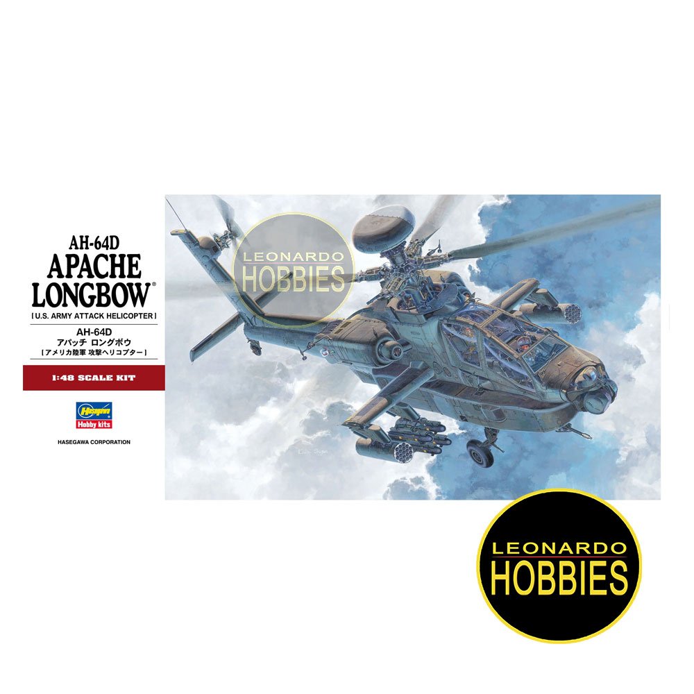 AH-64D Apache Longbow Escala 1/48 Hasegawa 7223