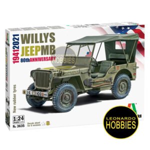 Jeep Willys MB 80th ann. Escala 1/24 Italeri 3635