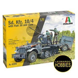 Sd. Kfz. 10/4 with FlaK 30 Escala 1/35 Italeri 6395