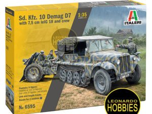 Demag D7 with 7,5 cm leIG 18 and crew Escala 1/35 Italeri 6595