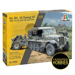 Demag D7 with 7,5 cm leIG 18 and crew Escala 1/35 Italeri 6595