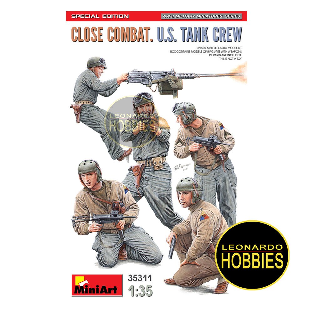 Close Combat. U.S. Tank Crew Special Edition Escala 1/35 Miniart 35311